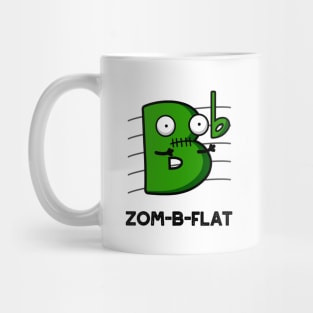 Zom-B-Flat Cute Halloween Zombie Music Pun Mug